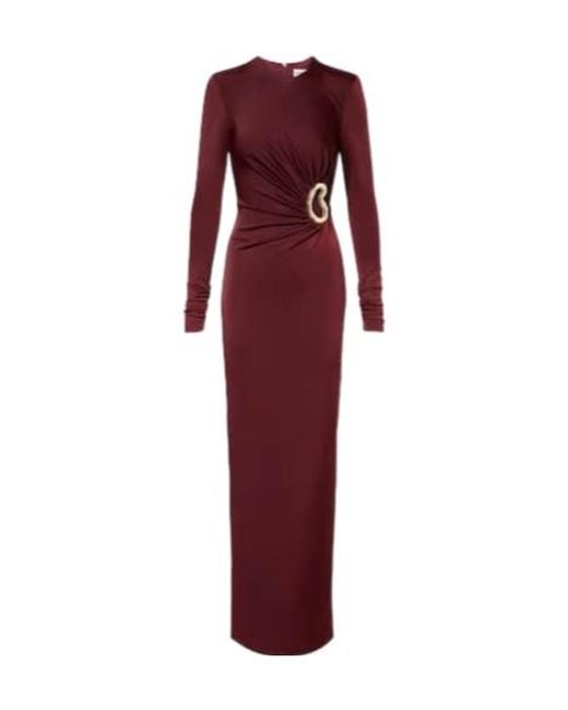 Rebecca Vallance Mischa Embellished Gathered Jersey Gown