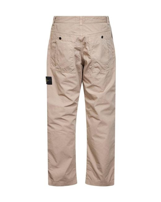 Stone Island Natural Desert Ripstop Straight-Leg Trousers for men