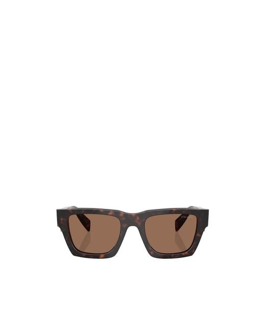 Prada Brown Eyewear Square Frame Sunglasses for men