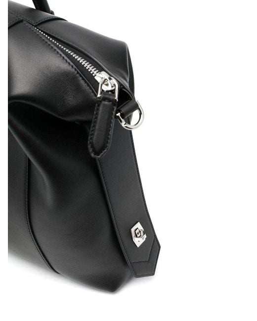 Givenchy Black Logo-Plaque Tote Bag