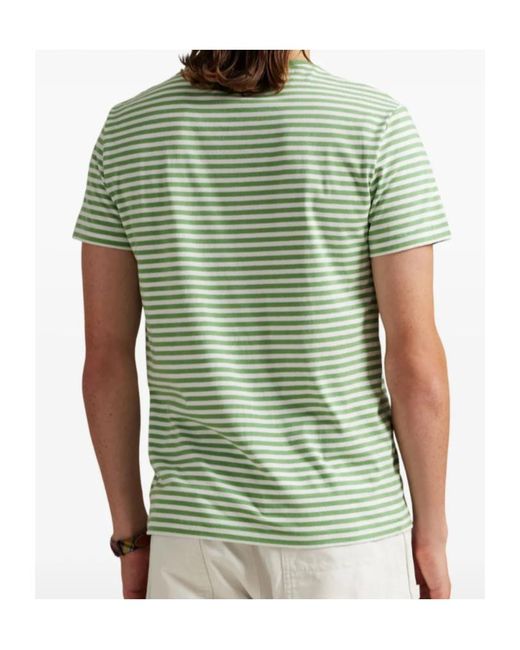 Polo Ralph Lauren Green Striped T-Shirt for men