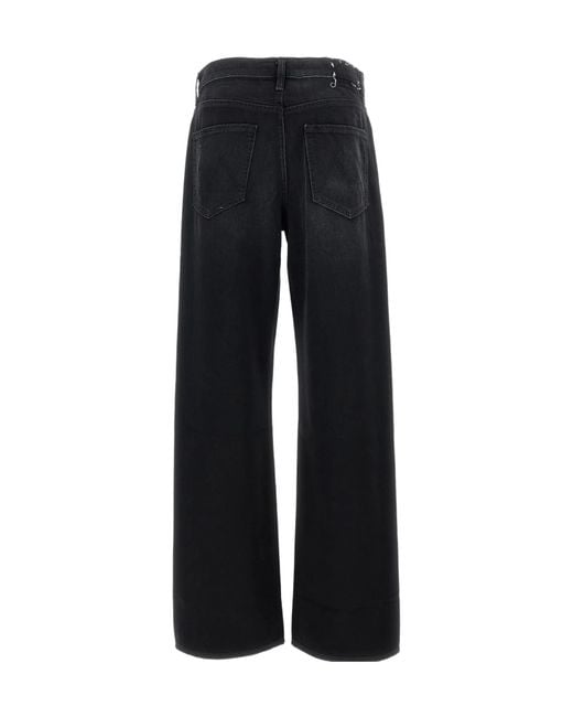 Mother Black The Dodger Sneak Jeans