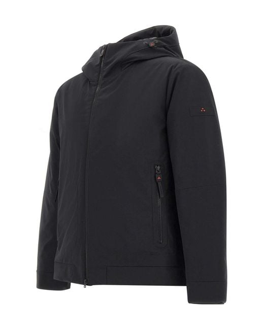Peuterey Blue Loge Srtr Hooded Performance Jacket for men
