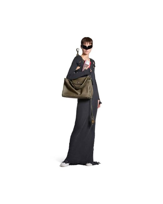 Balenciaga Black Long-Sleeved Maxi Dress