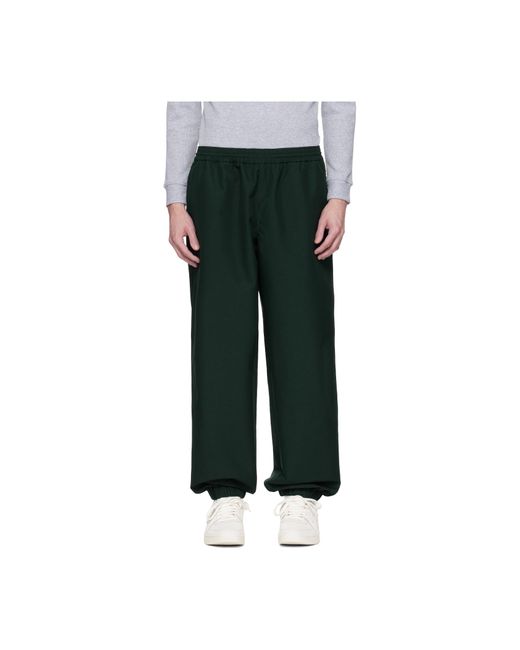Lacoste Black Runway Oversized Twill Trousers for men