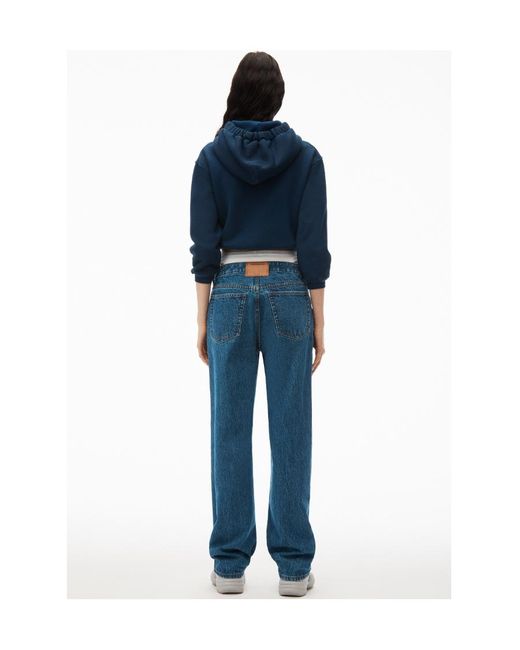 Alexander Wang Blue Layered Low-Waisted Jeans
