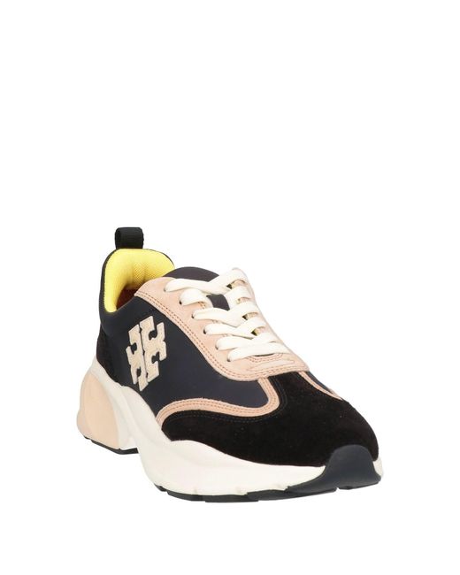 Tory Burch Black Versatile Multi-Color Thick-Soled Sneakers