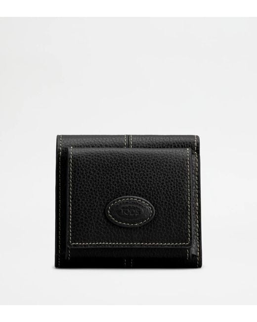 Tod's Black Logo Wallet