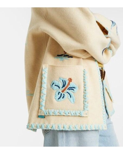 Alanui Natural Remember Me Virgin Wool Jacket
