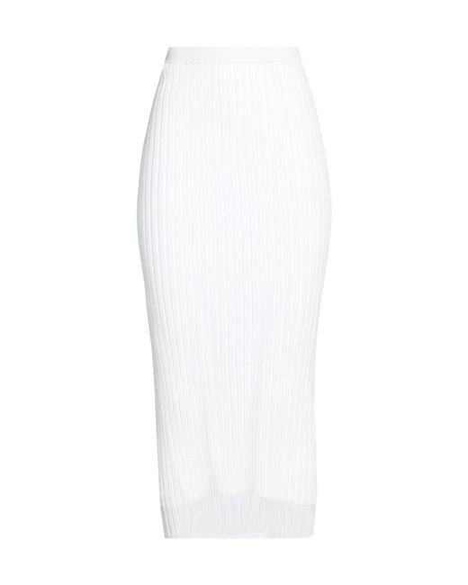 Sportmax White Midi Skirt