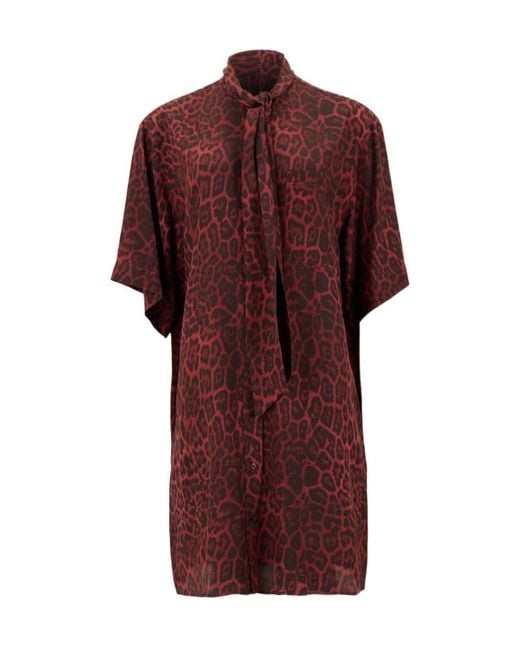 Stella McCartney Red Short Sleeve Dress