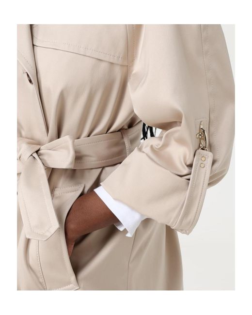 Fay Natural Double-Breasted Belted Coat