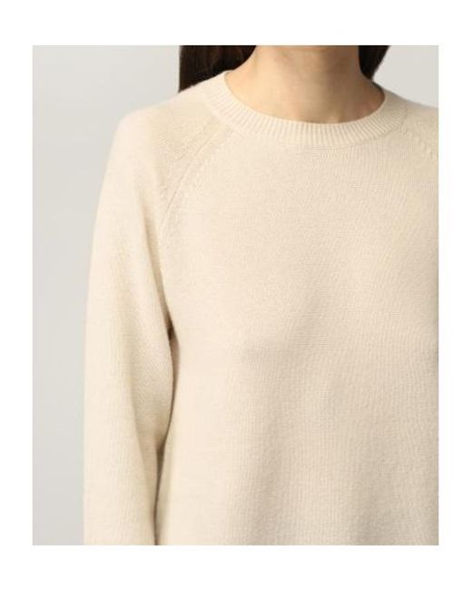 Max Mara Natural Long Sleeve Round Neck Pullover