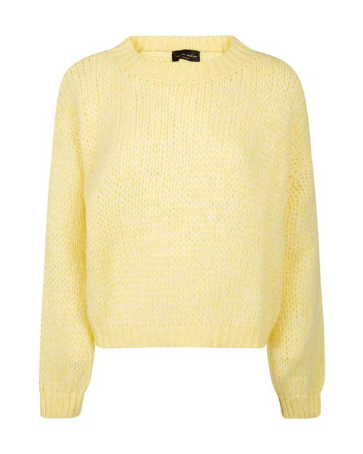Roberto Collina Yellow Crewneck Knit Sweater