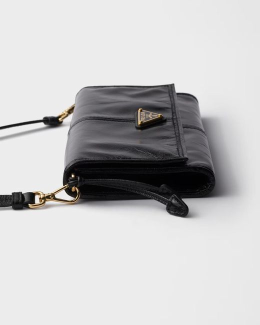Prada Black Triangle-Logo Wallet