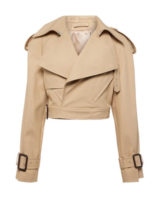 Wardrobe NYC Natural Cropped Lapel Jacket