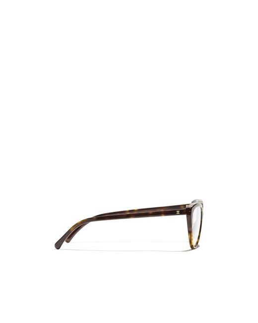 Chanel White Cat-Eye Flat Mirror