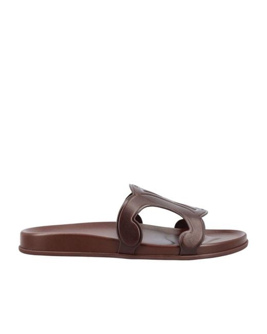 Céline Brown Round Toe Slippers for men