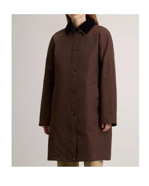 Woolrich Brown Single-Breasted Coat