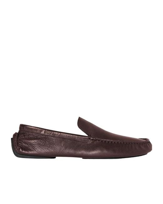 The Row Brown Round-Headed Love Shoes for men