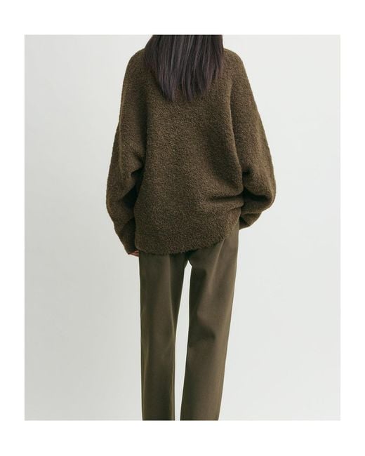 Totême Brown Totême Bouclé Turtleneck Jumper