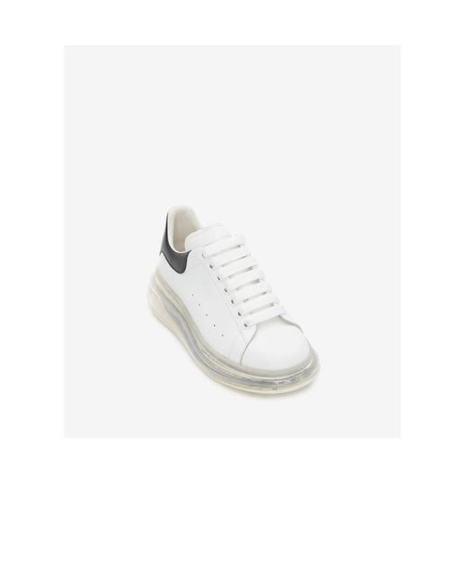 McQueen White Low-Top Lace-Up Sneakers for men