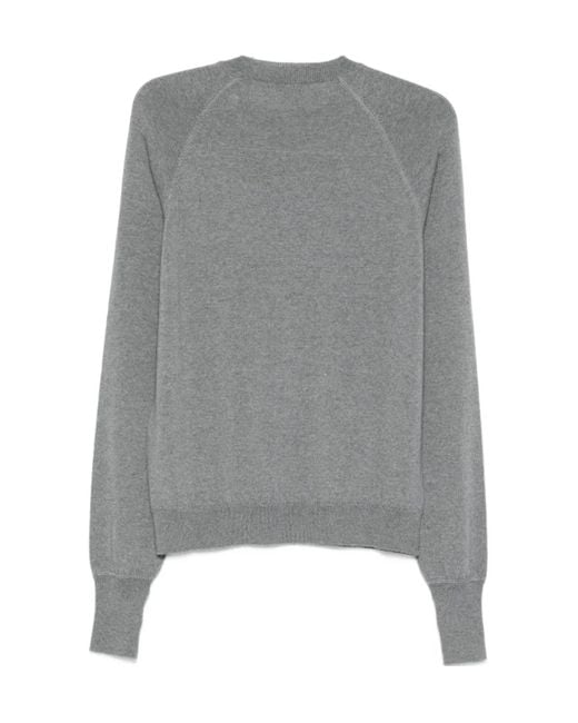 Eleventy Gray Raglan-Sleeve Sweater for men