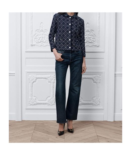 Dior Blue Macrocannage Jacket