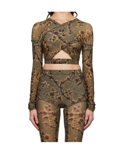 KNWLS Green Anti Crossover Top