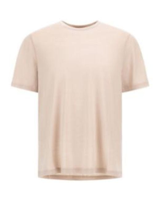 Herno Natural Short-Sleeved Wool T-Shirt for men