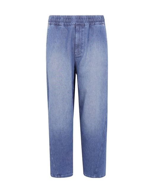 Emporio Armani Blue Jeans Wide Leg for men