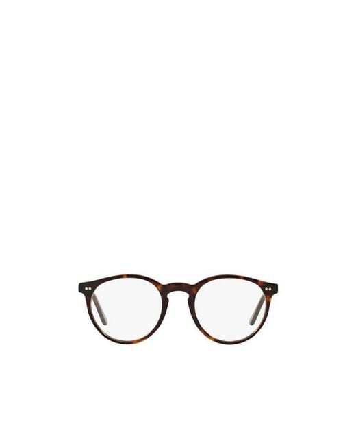 Polo Ralph Lauren Metallic Eyewear Round Frame Glasses for men