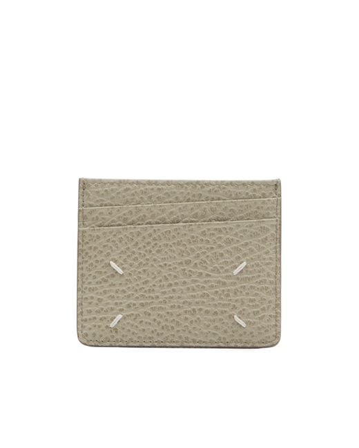 Maison Margiela Natural Four Stitch Detailed Cardholder for men