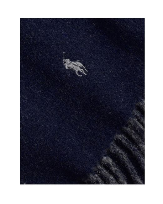 Polo Ralph Lauren Blue Polo-Pony Scarf for men