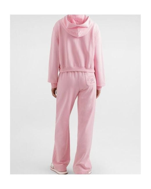 Dolce & Gabbana Pink Logo Embroidered Hoodie