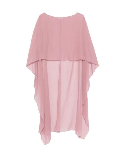 Antonelli Pink Herve Draped Cape