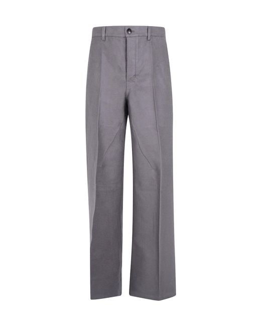 Rick Owens Gray 'Work Pant' Denim for men
