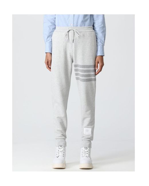 Thom Browne Gray Rwb 4-Bar Striped Track Pants