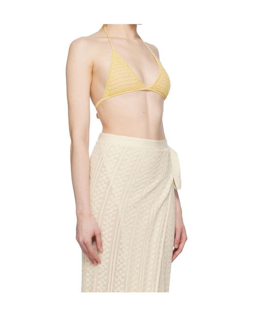 Paloma Wool Natural Lora Open-Knit Top
