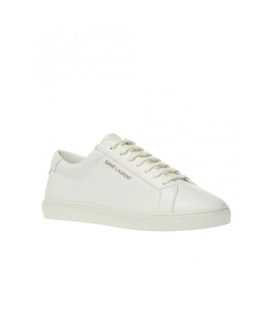 Saint Laurent White Andy Sneakers