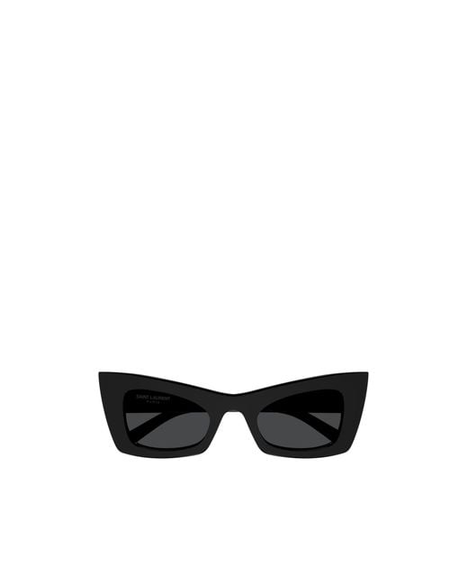 Saint Laurent Black Eyewear Sl 702 Rectangular Sunglasses