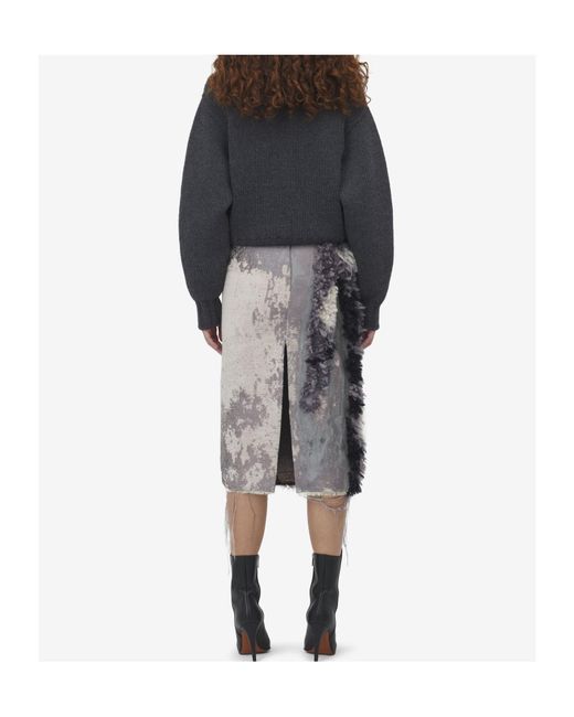 McQueen Black Crewneck Knitted Jumper