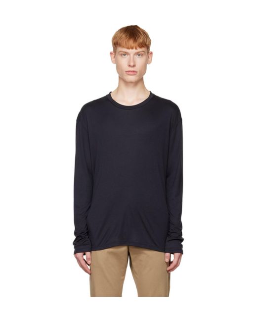 Zegna Blue Long-Sleeved Sweater for men