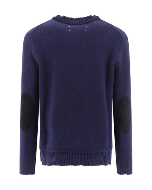 Maison Margiela Blue Décortiqué Sweater for men