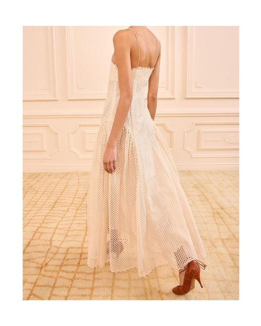 Ulla Johnson Natural Isotta Eyelet Cotton Dress