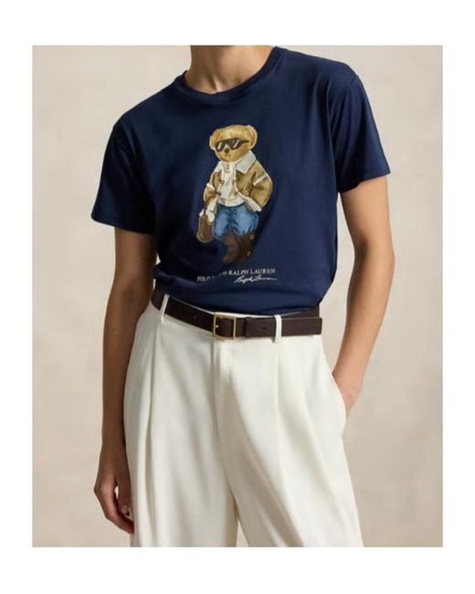 Polo Ralph Lauren Blue Crew-Neck T-Shirt