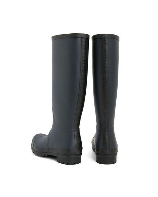 Barbour Black Round-Toe Boots