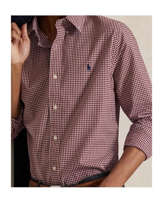 Polo Ralph Lauren Purple Long-Sleeved Shirt for men