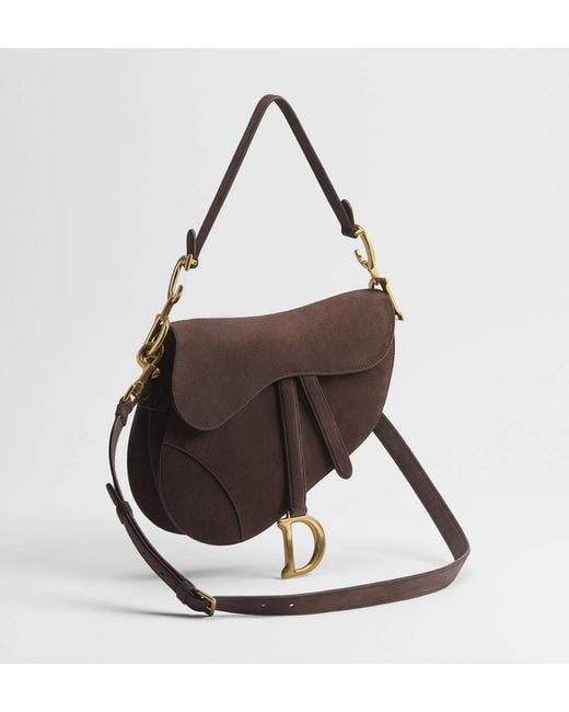 Dior Brown Saddle Bag With Strap
