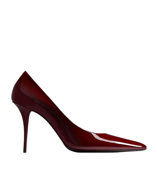 Saint Laurent Purple Norma Pointed Toe Pumps